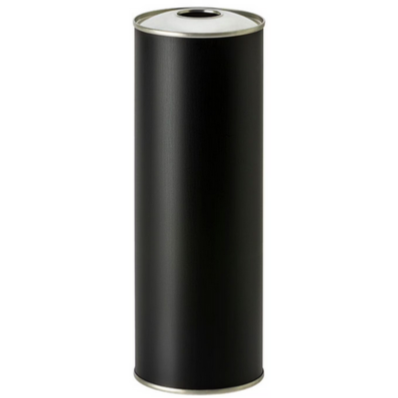 BOUTEILLE METAL ROND NOIR 1000ml 80/225 (sans bouchon)