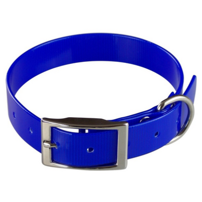 COLLIER BIOTHANE BIOGOLD en 60cm BLEU FONCE