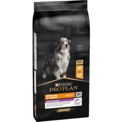PROPLAN MEDIUM ET LARGE  Adult 7 + Riche en poulet 14 kg
