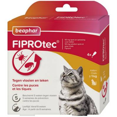 FIPROTEC Fipronil CHAT 4x0.5 ml en 4 pipettes