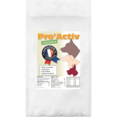 PRO'ACTIV EQUILIBRE en 20 Kg (25/10)