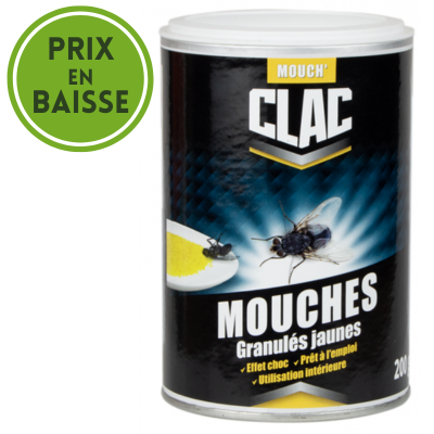 GRANULES JAUNES MOUCHES en 200G