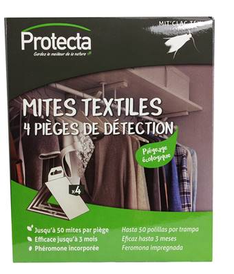 PIEGES MITES TEXTILES Englués par 4