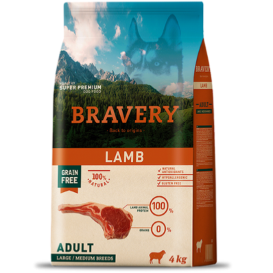 BRAVERY ADULT LAMB en 12 Kg