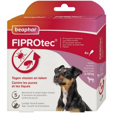 FIPROTEC Fipronil petit chien 2-10 KG en 4 pipettes