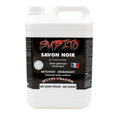 SUBITO SAVON NOIR en 5 Litres