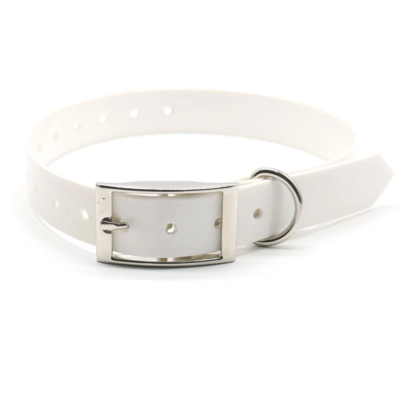 COLLIER BIOTHANE BIOGOLD 60CM BLANC