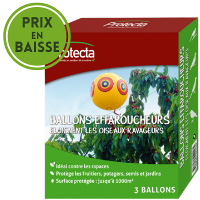 REPULSIF OISEAUX kit 3 ballons